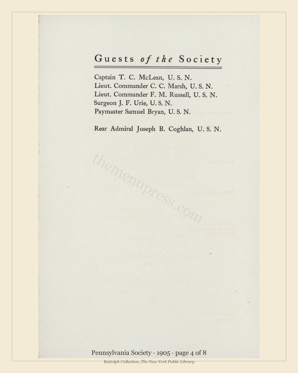 Vintage menu — page 4 of 8