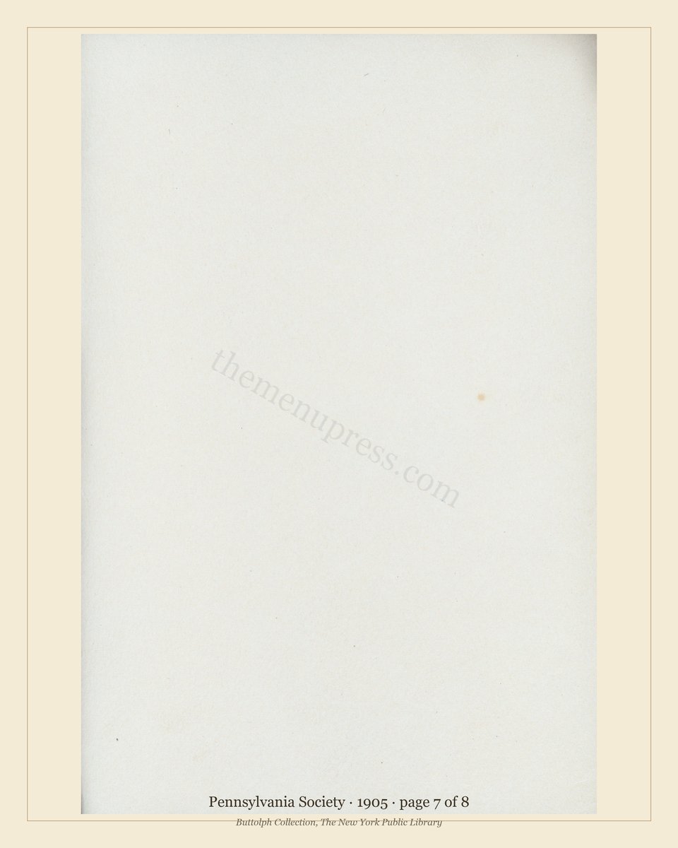 Vintage menu — page 7 of 8