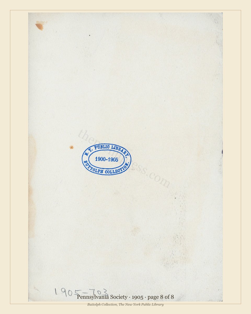 Vintage menu — page 8 of 8