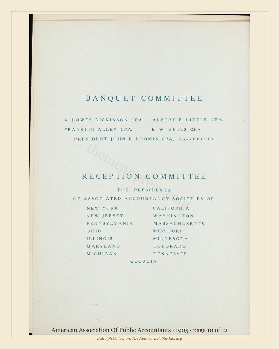 Vintage menu — page 10 of 12