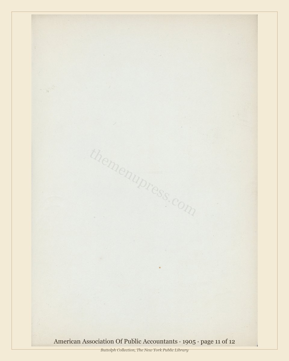 Vintage menu — page 11 of 12