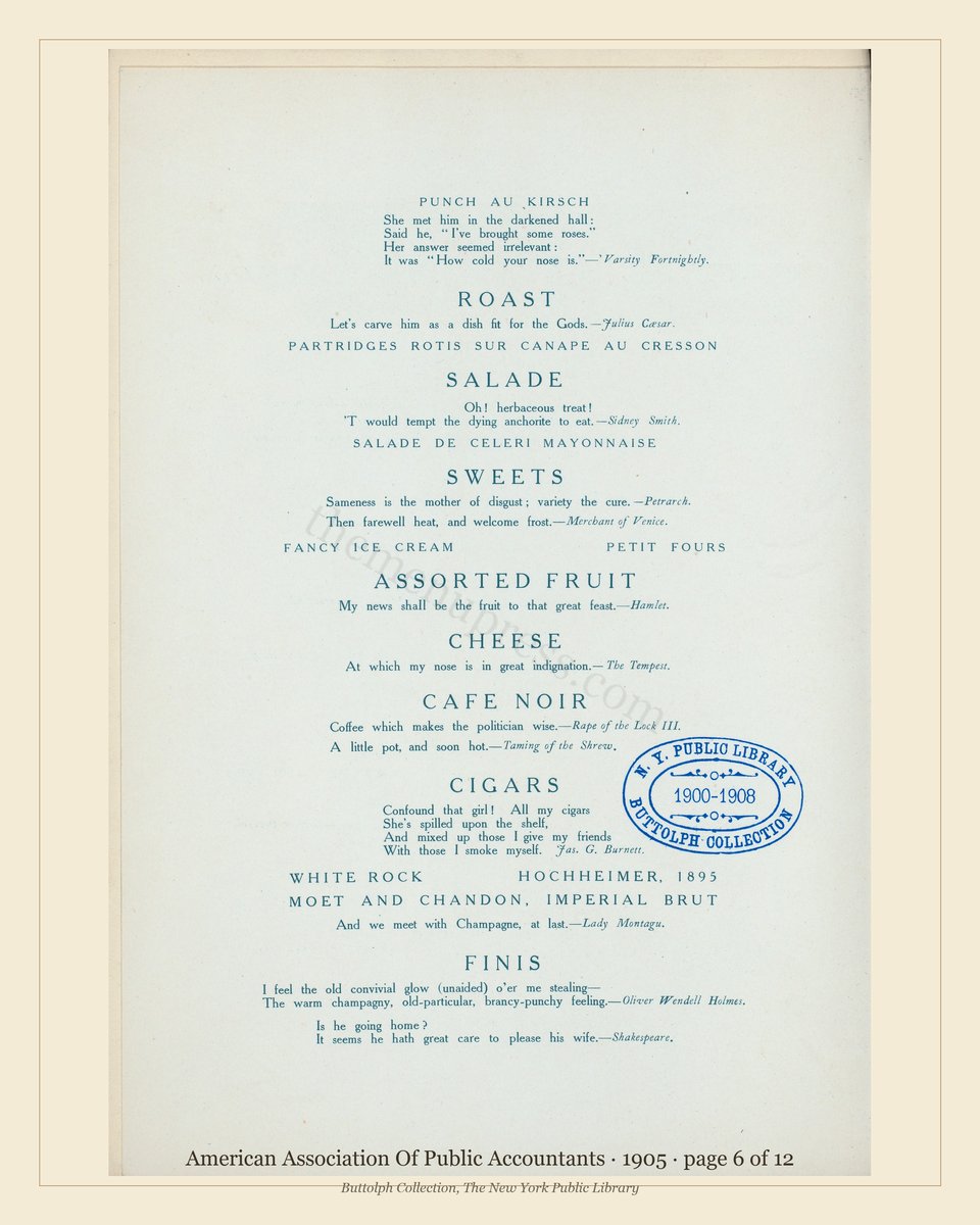 Vintage menu — page 6 of 12