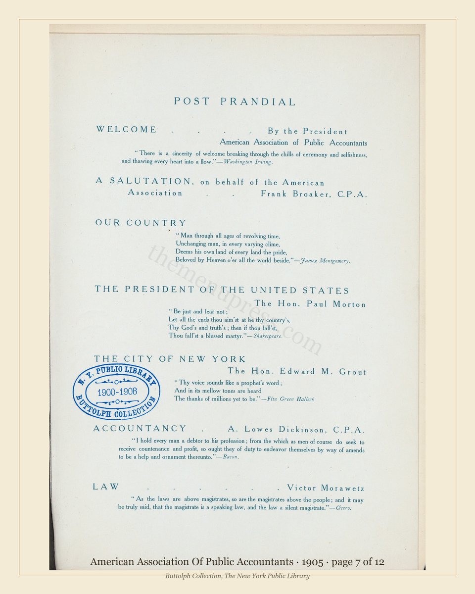 Vintage menu — page 7 of 12