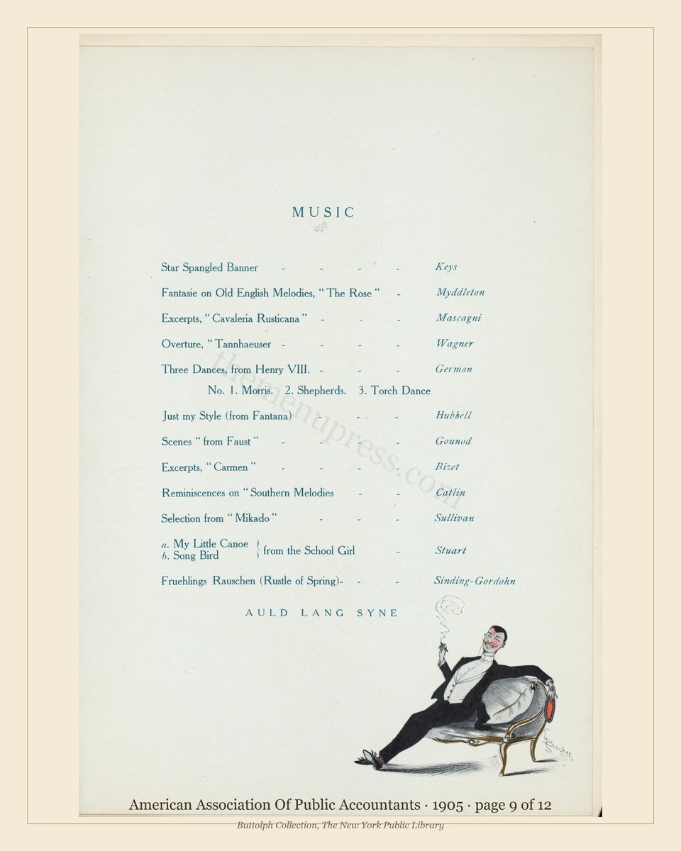 Vintage menu — page 9 of 12