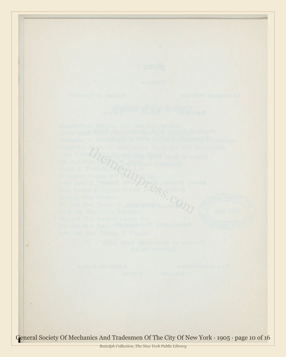 Vintage menu — page 10 of 16