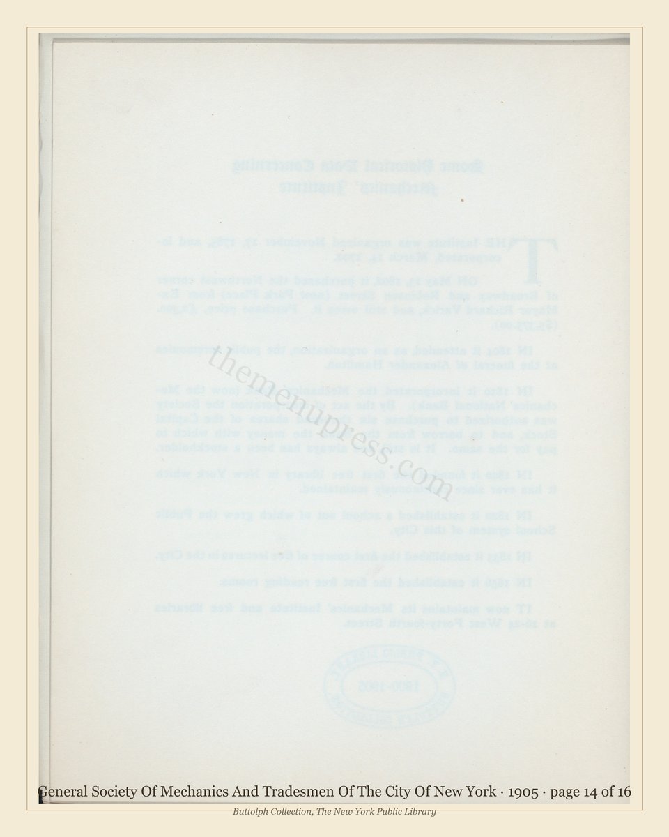 Vintage menu — page 14 of 16