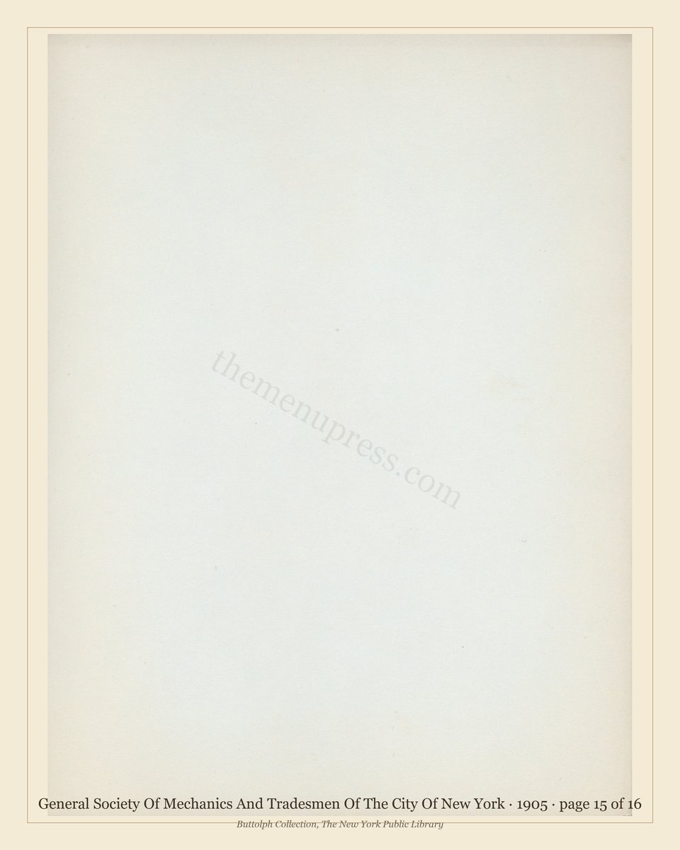 Vintage menu — page 15 of 16