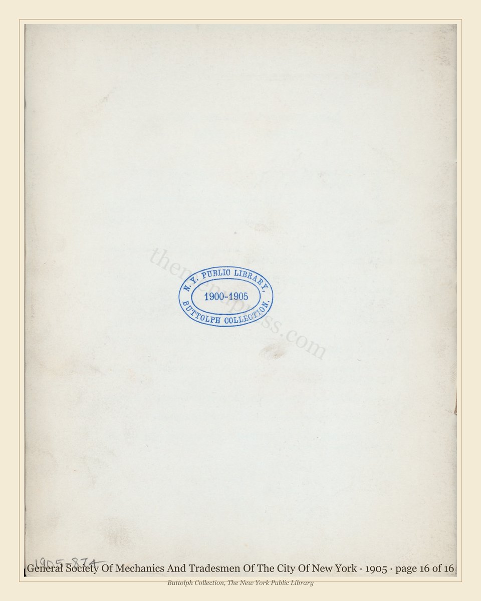 Vintage menu — page 16 of 16