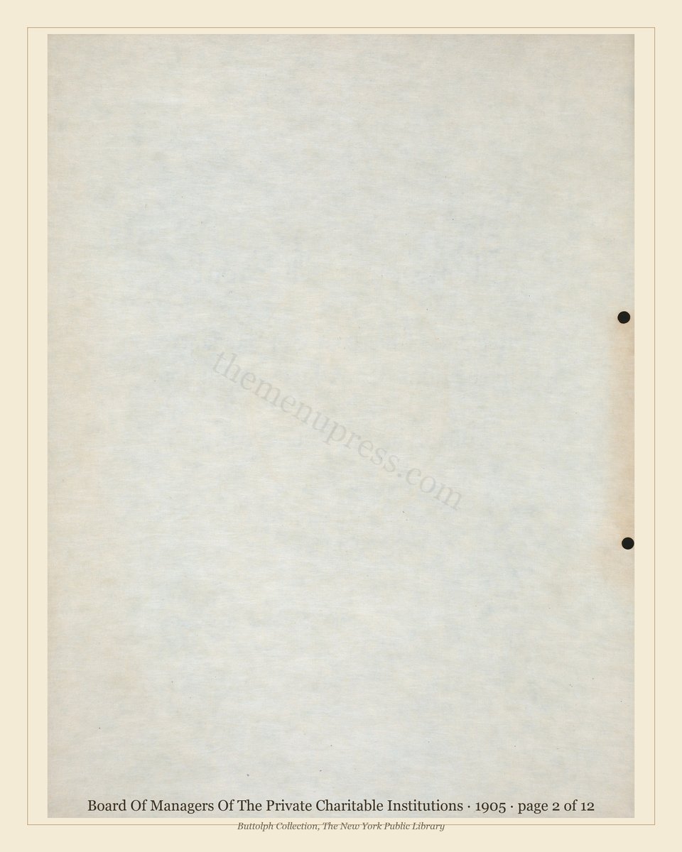 Vintage menu — page 2 of 7