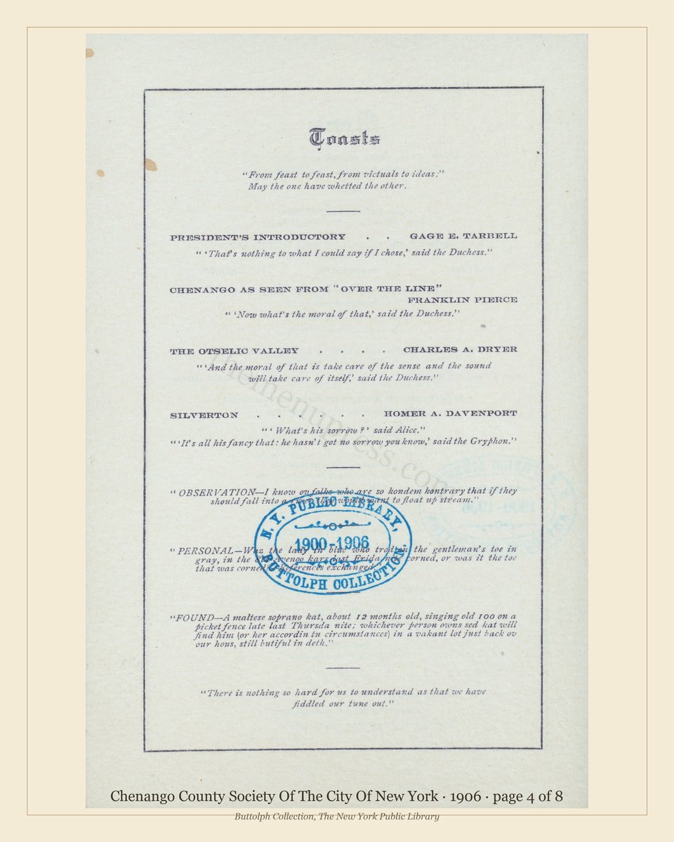Vintage menu — page 4 of 8
