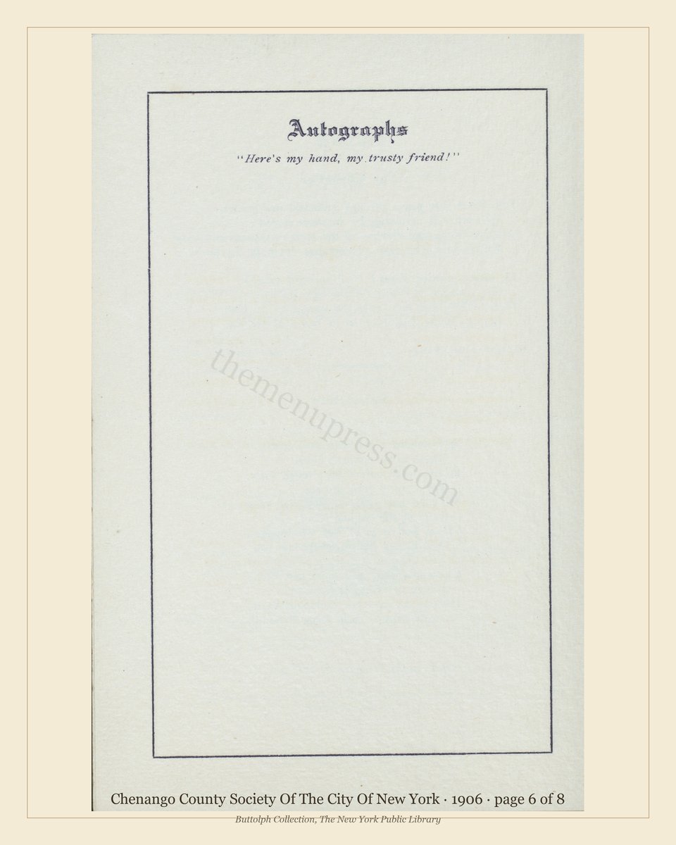 Vintage menu — page 6 of 8
