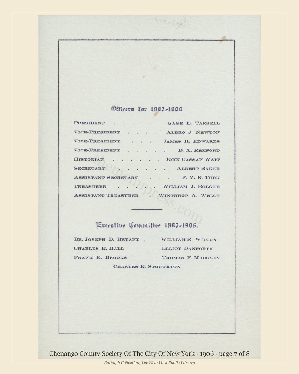 Vintage menu — page 7 of 8