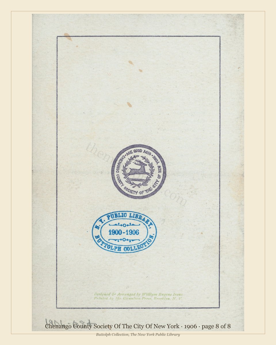 Vintage menu — page 8 of 8