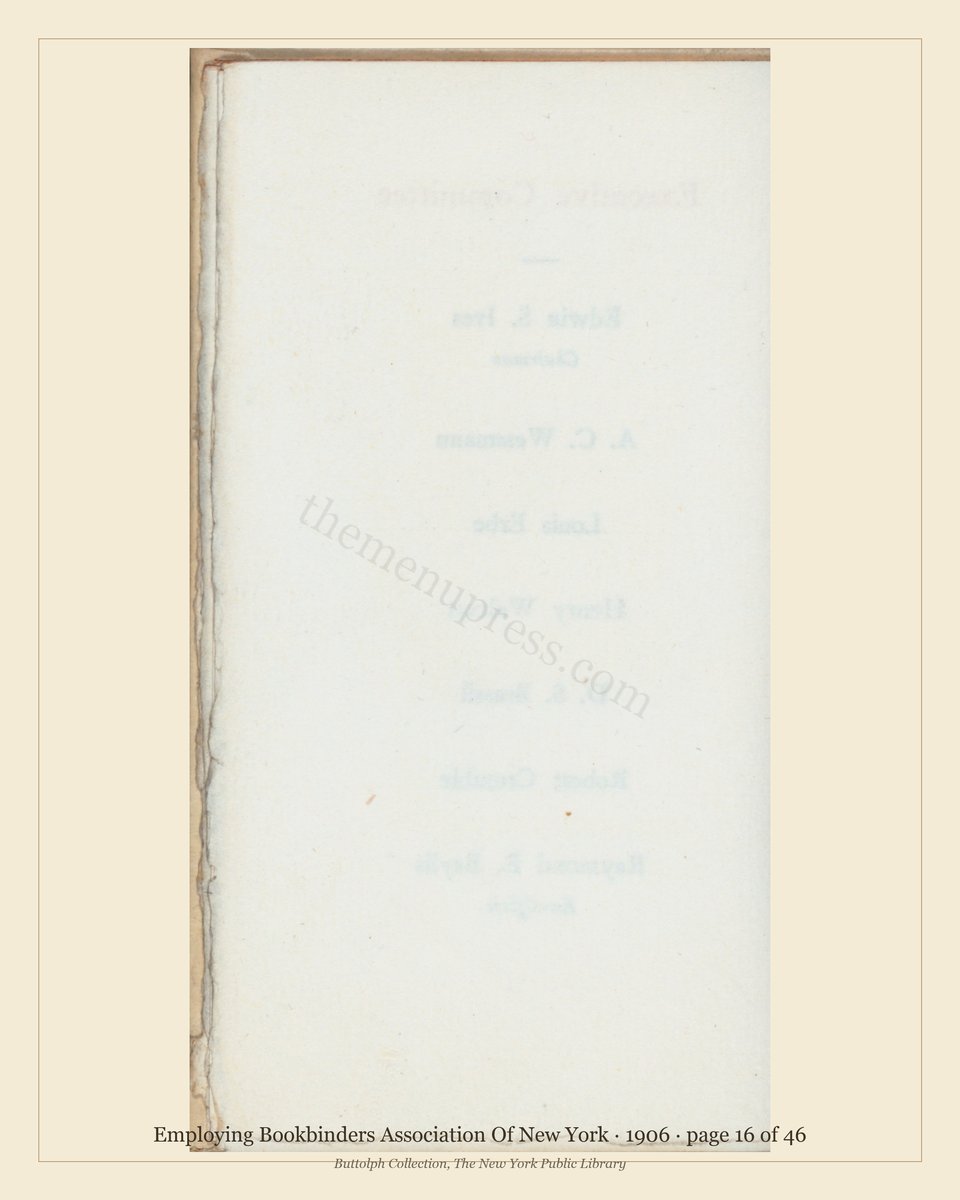 Vintage menu — page 16 of 46