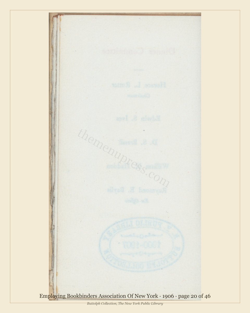 Vintage menu — page 20 of 46