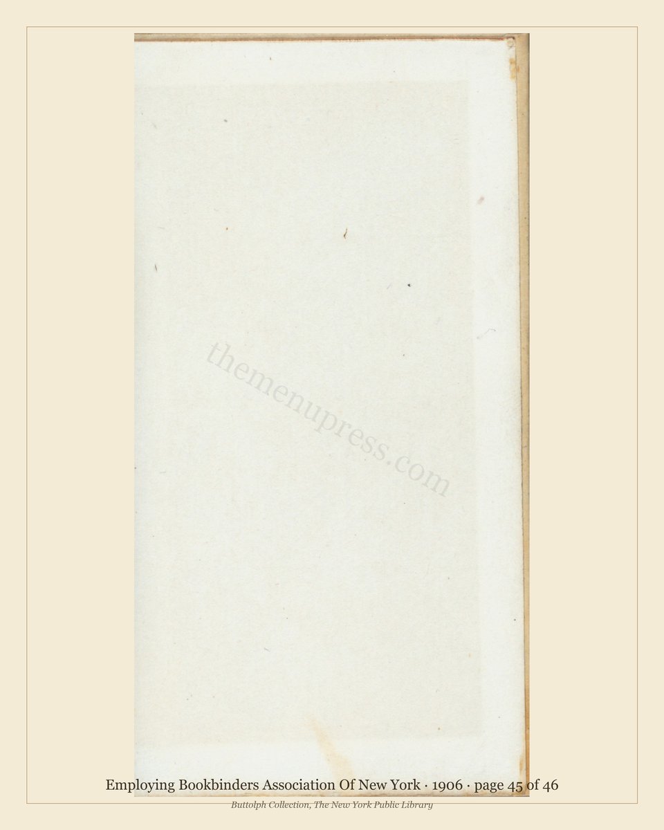 Vintage menu — page 45 of 46