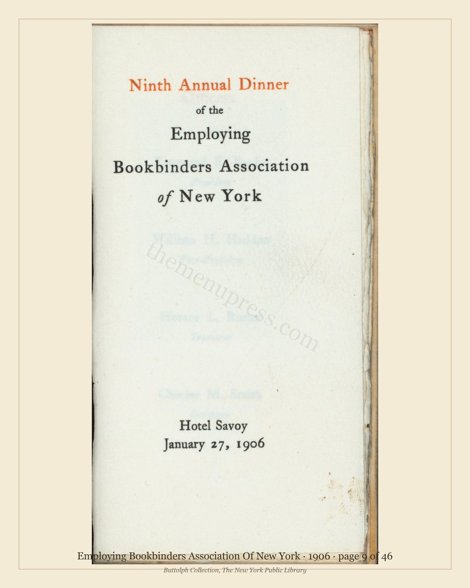 Vintage menu — page 9 of 46
