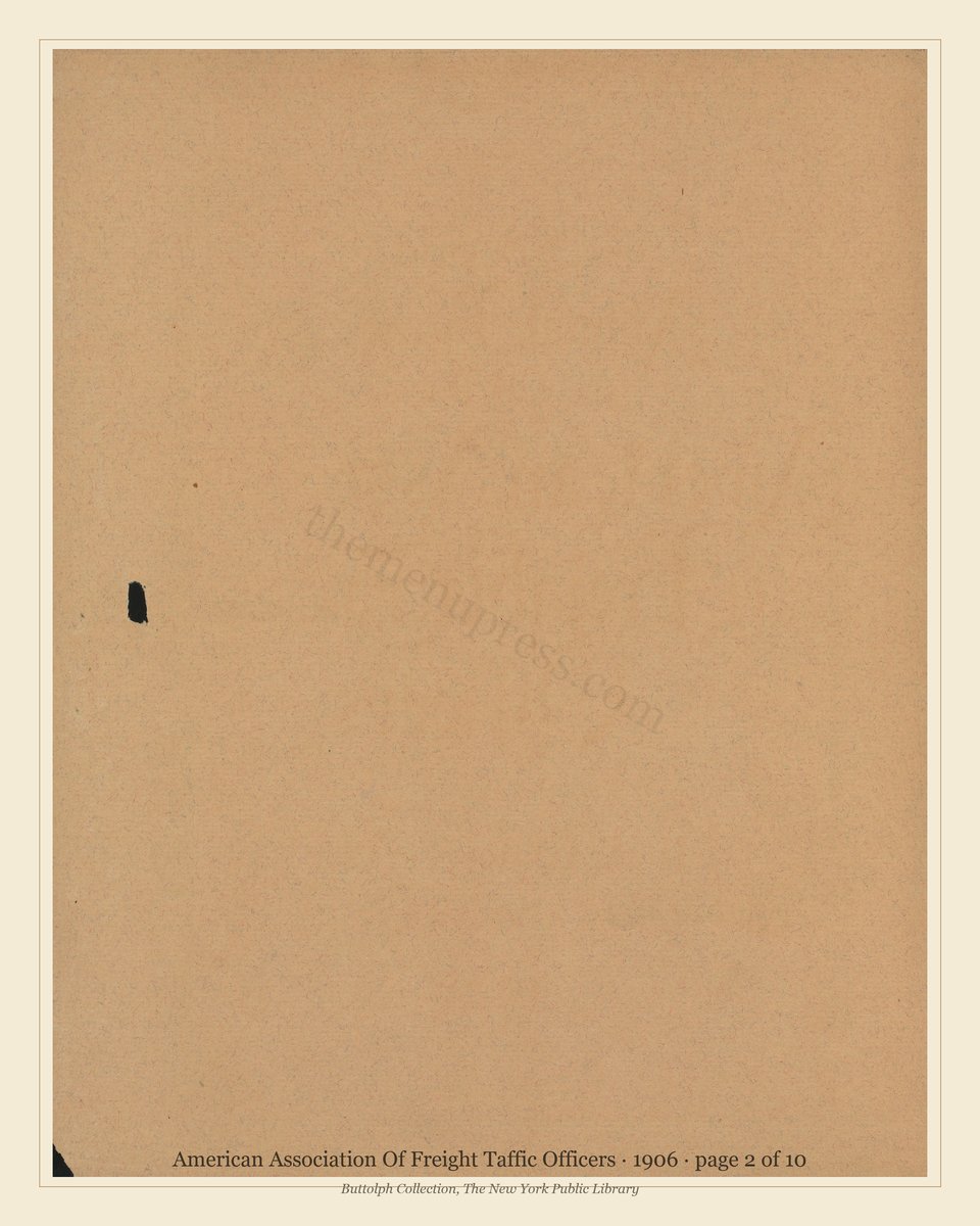 Vintage menu — page 2 of 10