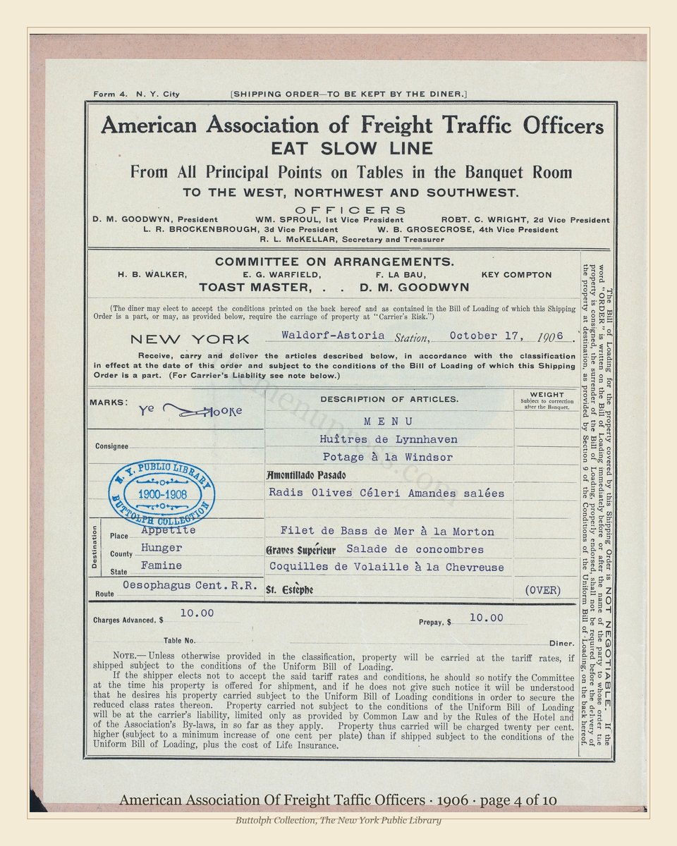 Vintage menu — page 4 of 10
