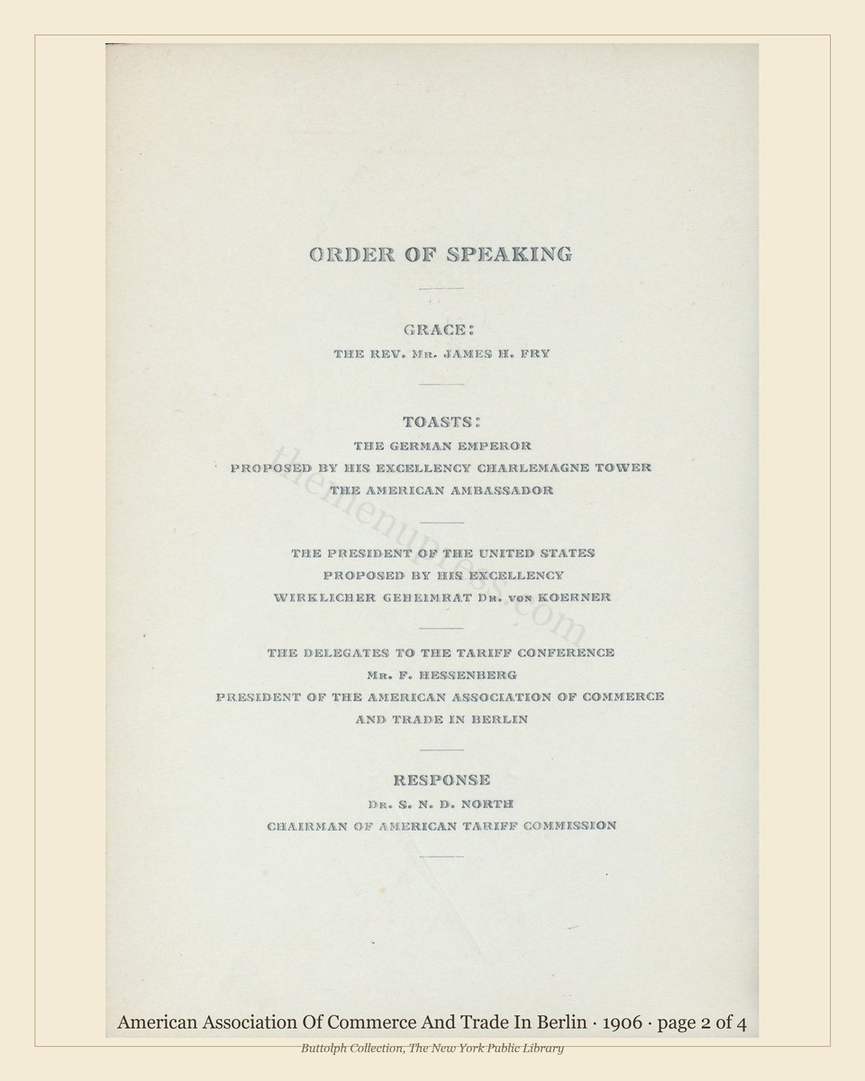 Vintage menu — page 2 of 4