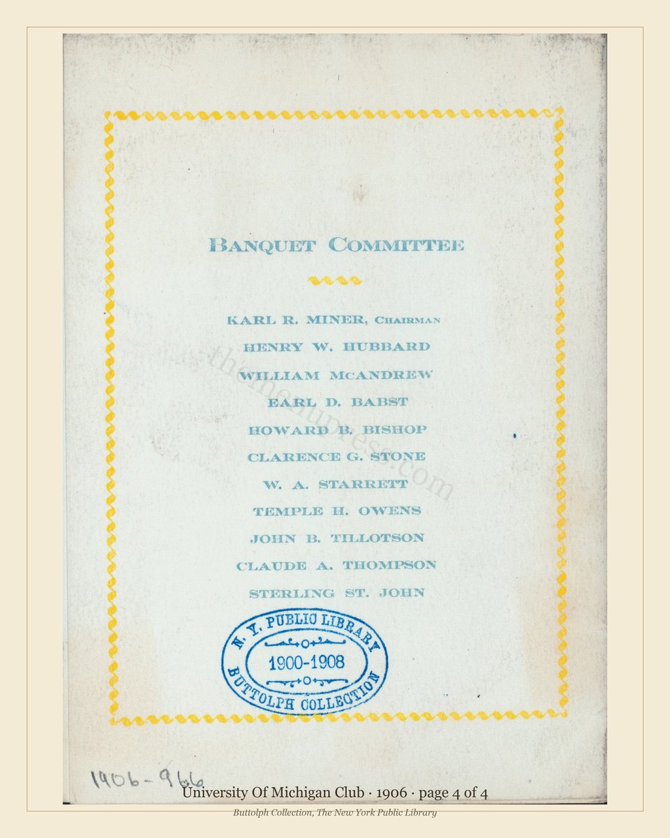 Vintage menu — page 4 of 4