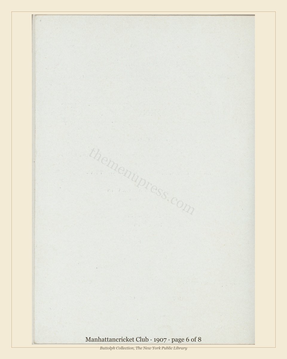 Vintage menu — page 6 of 8