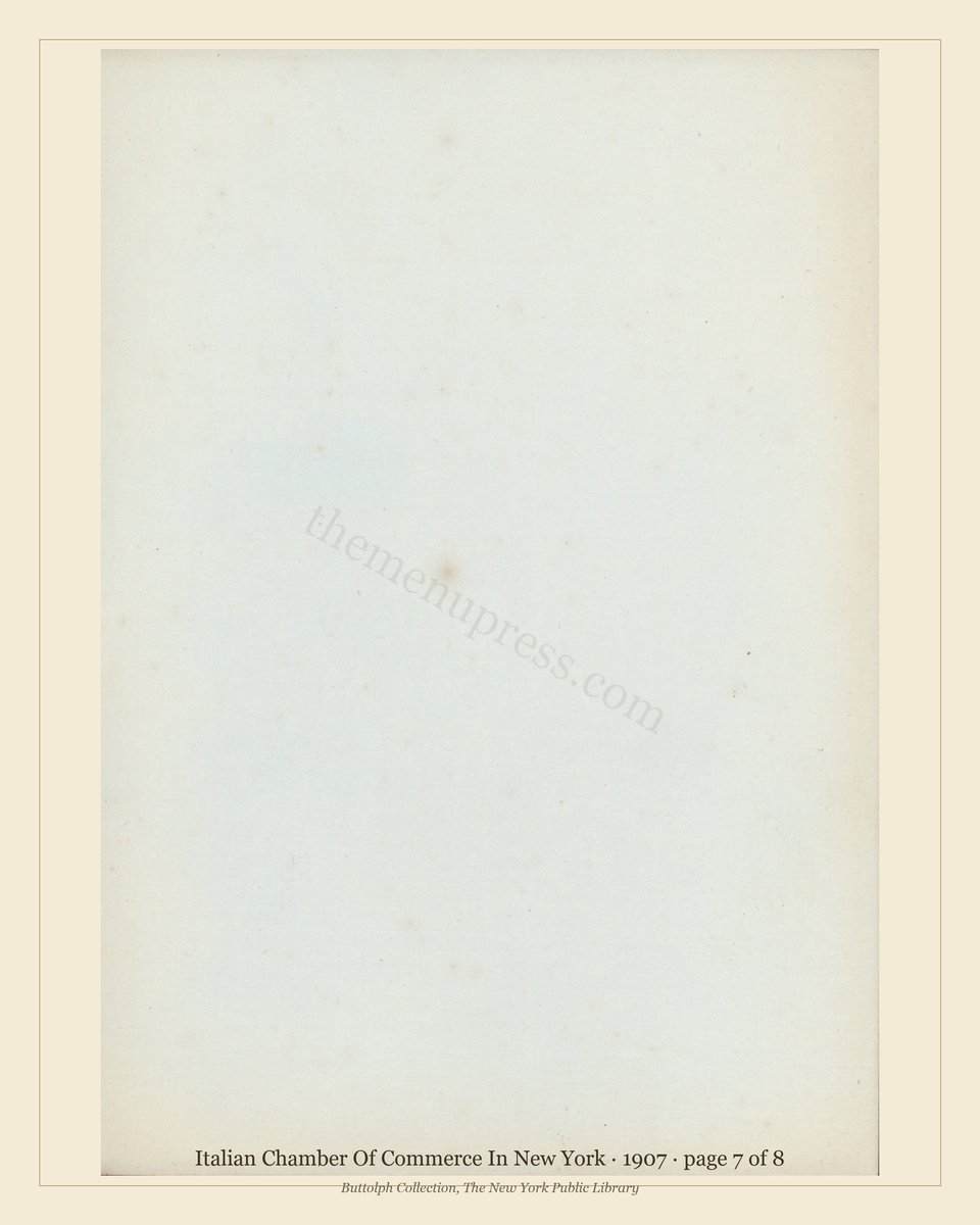 Vintage menu — page 7 of 8