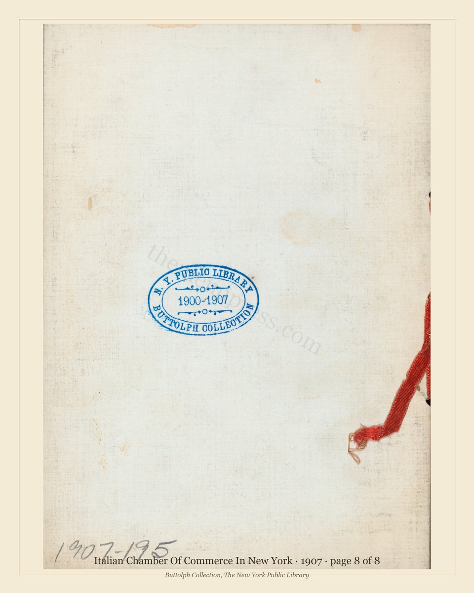 Vintage menu — page 8 of 8