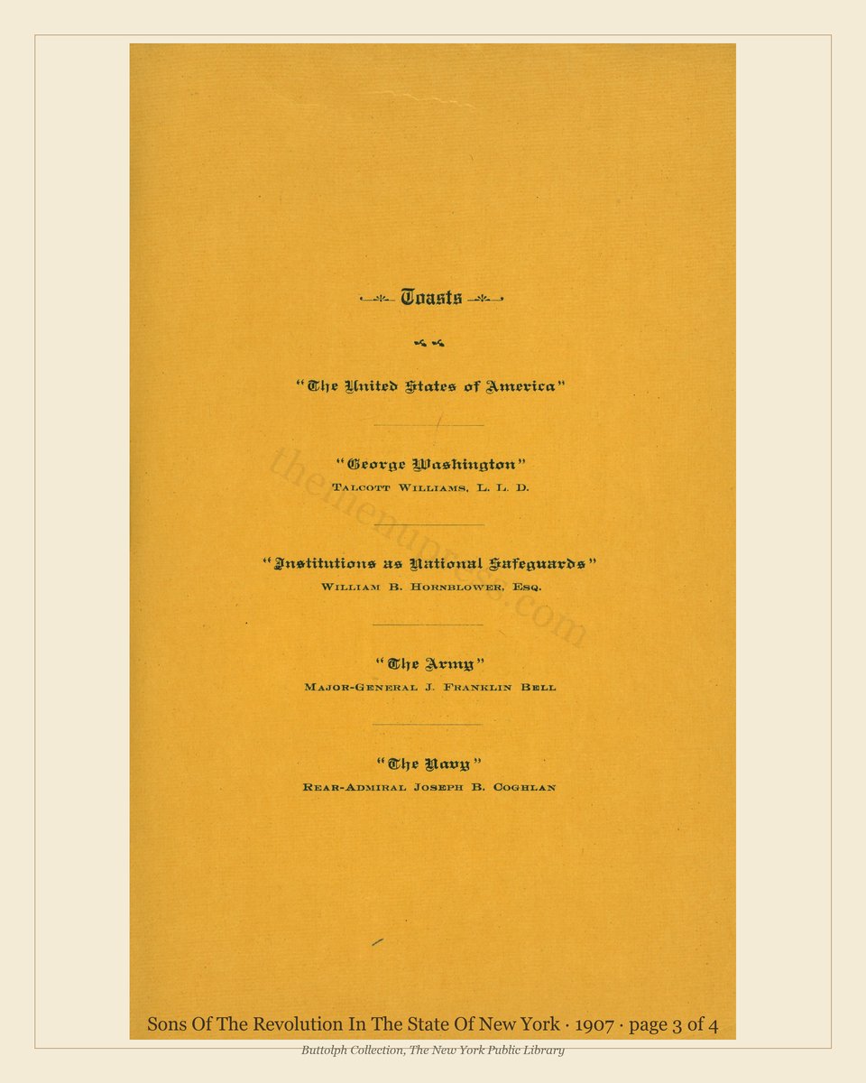 Vintage menu — page 3 of 4