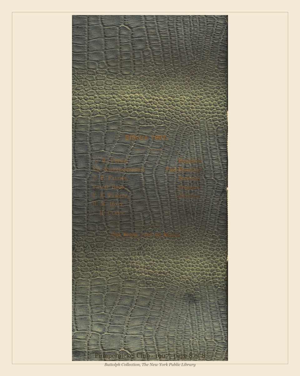 Vintage menu — page 8 of 8