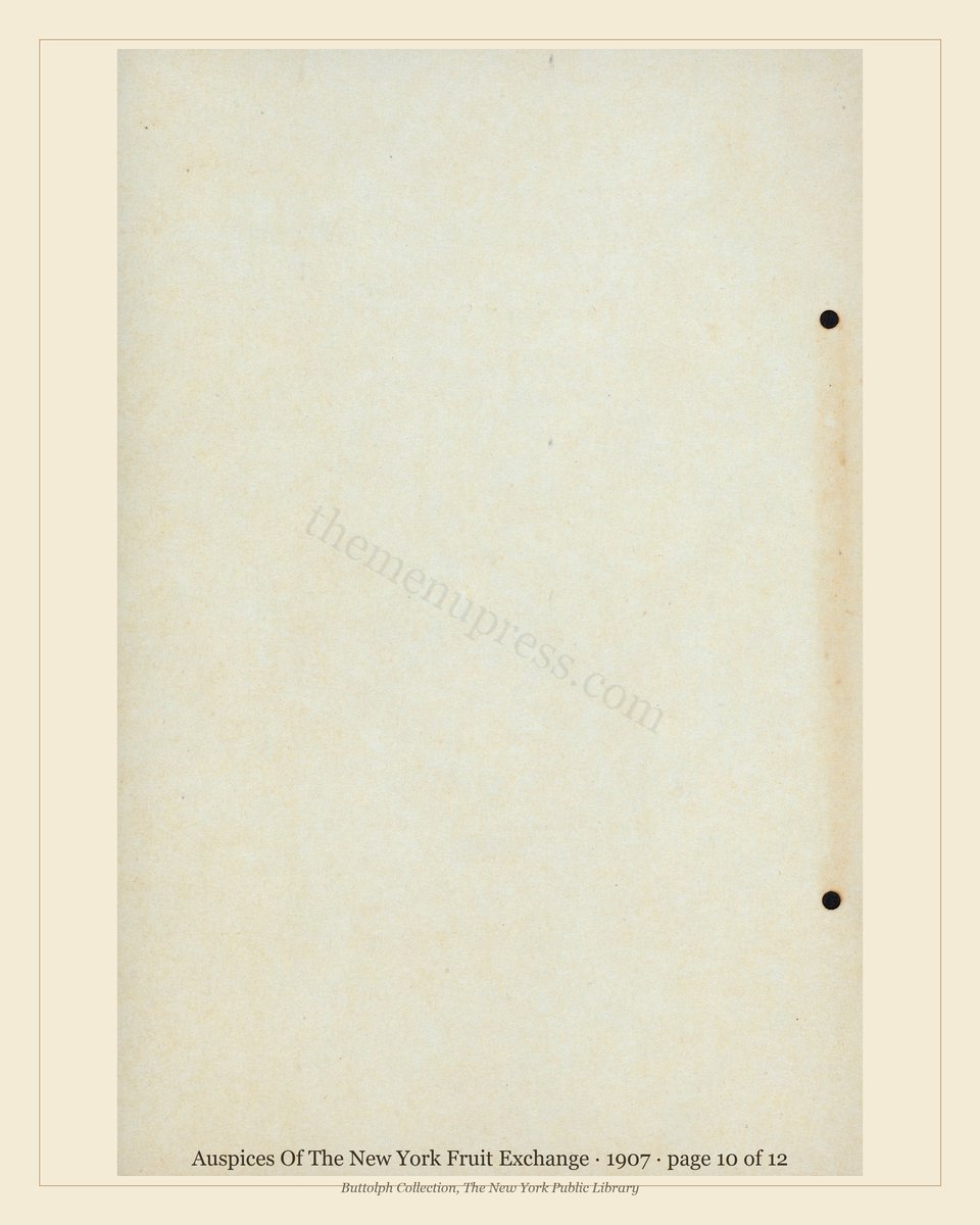 Vintage menu — page 10 of 12