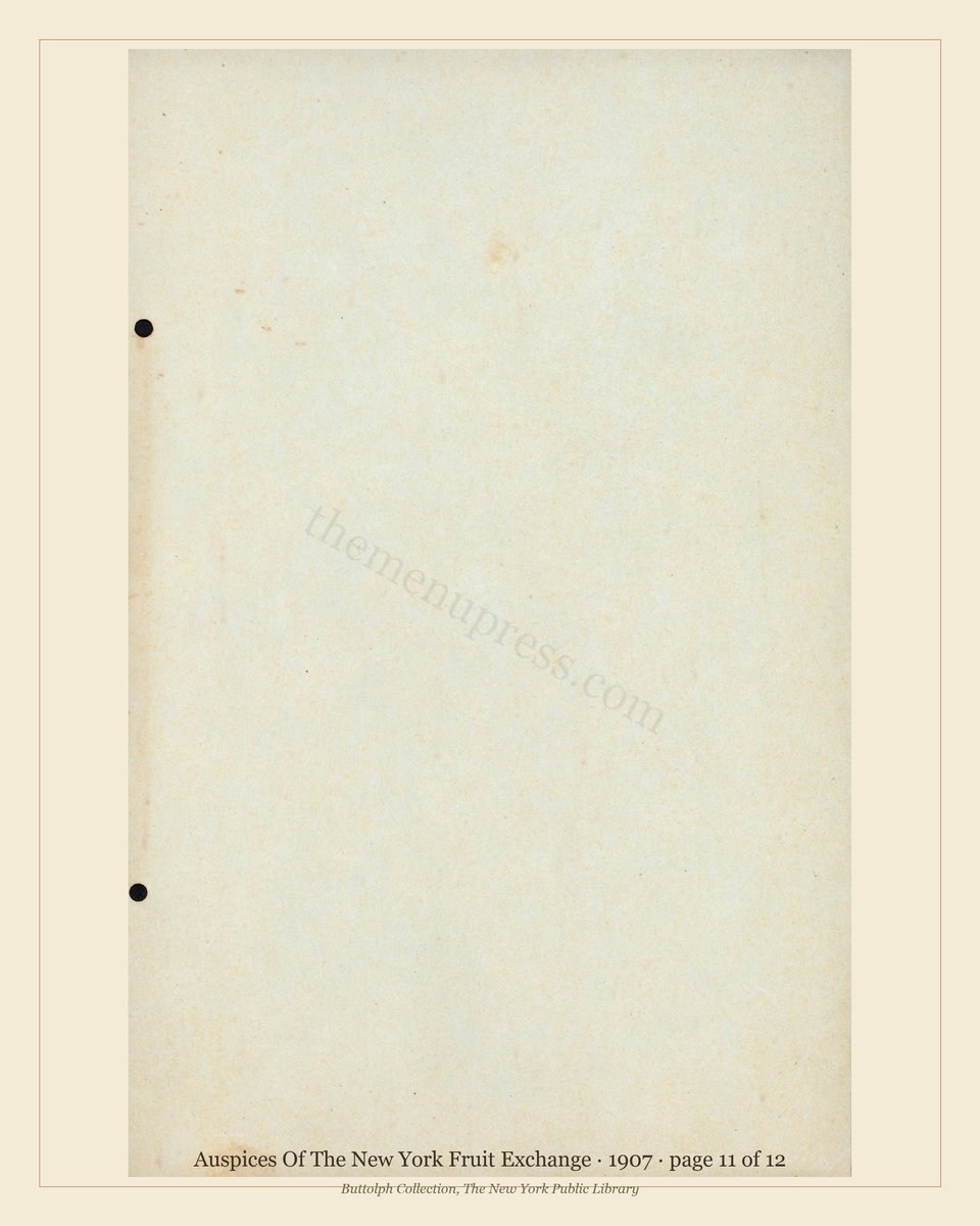 Vintage menu — page 11 of 12