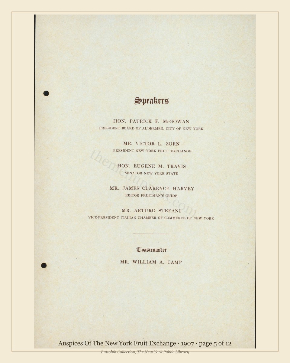Vintage menu — page 5 of 12