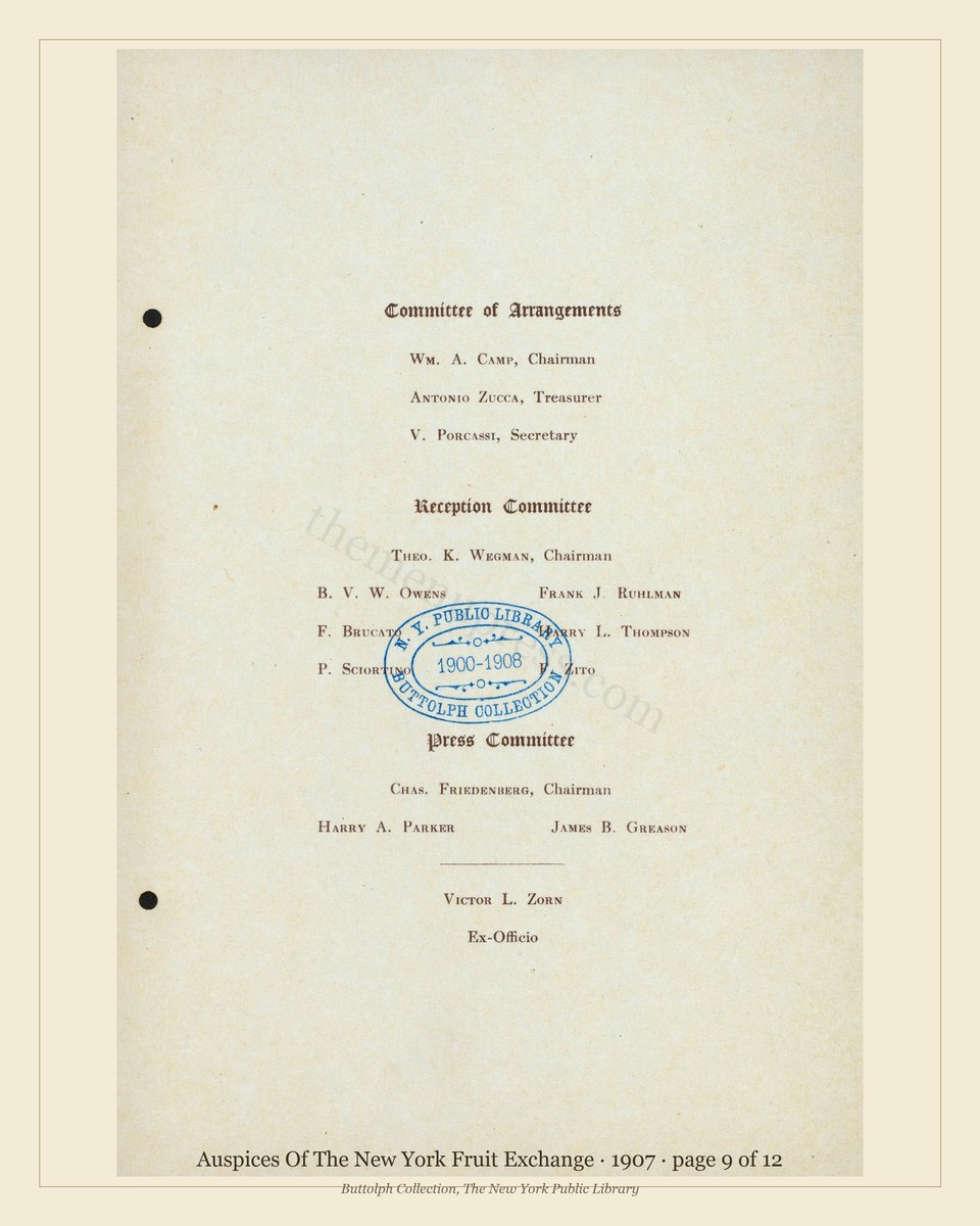 Vintage menu — page 9 of 12