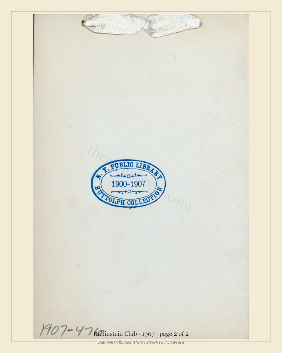 Vintage menu — page 2 of 2
