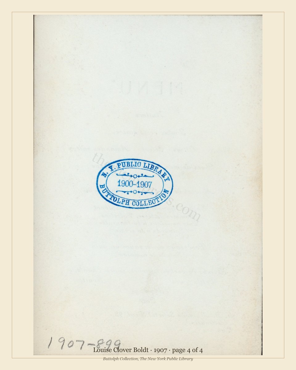 Vintage menu — page 4 of 4