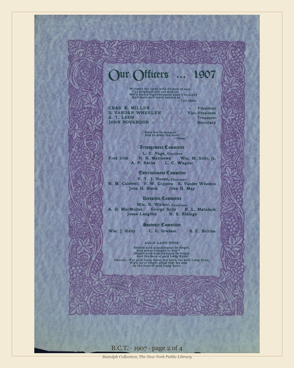 Vintage menu — page 2 of 4