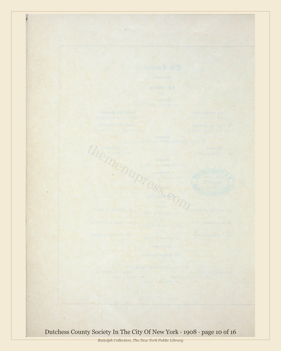 Vintage menu — page 10 of 16