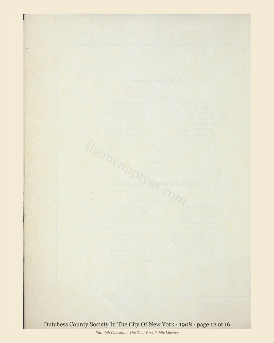 Vintage menu — page 12 of 16