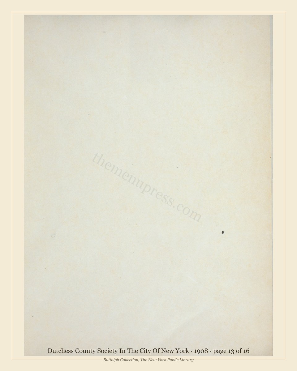 Vintage menu — page 13 of 16