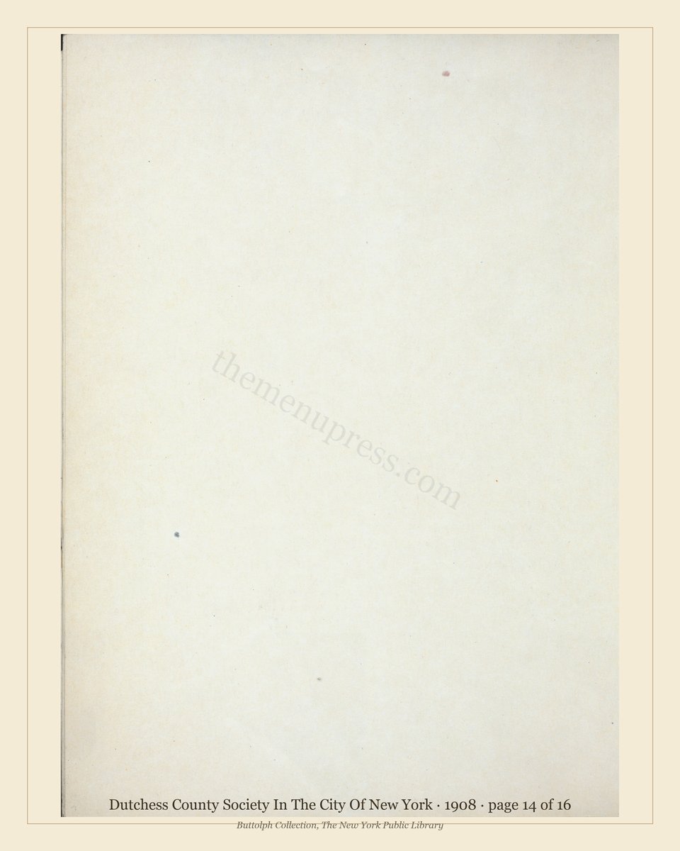 Vintage menu — page 14 of 16
