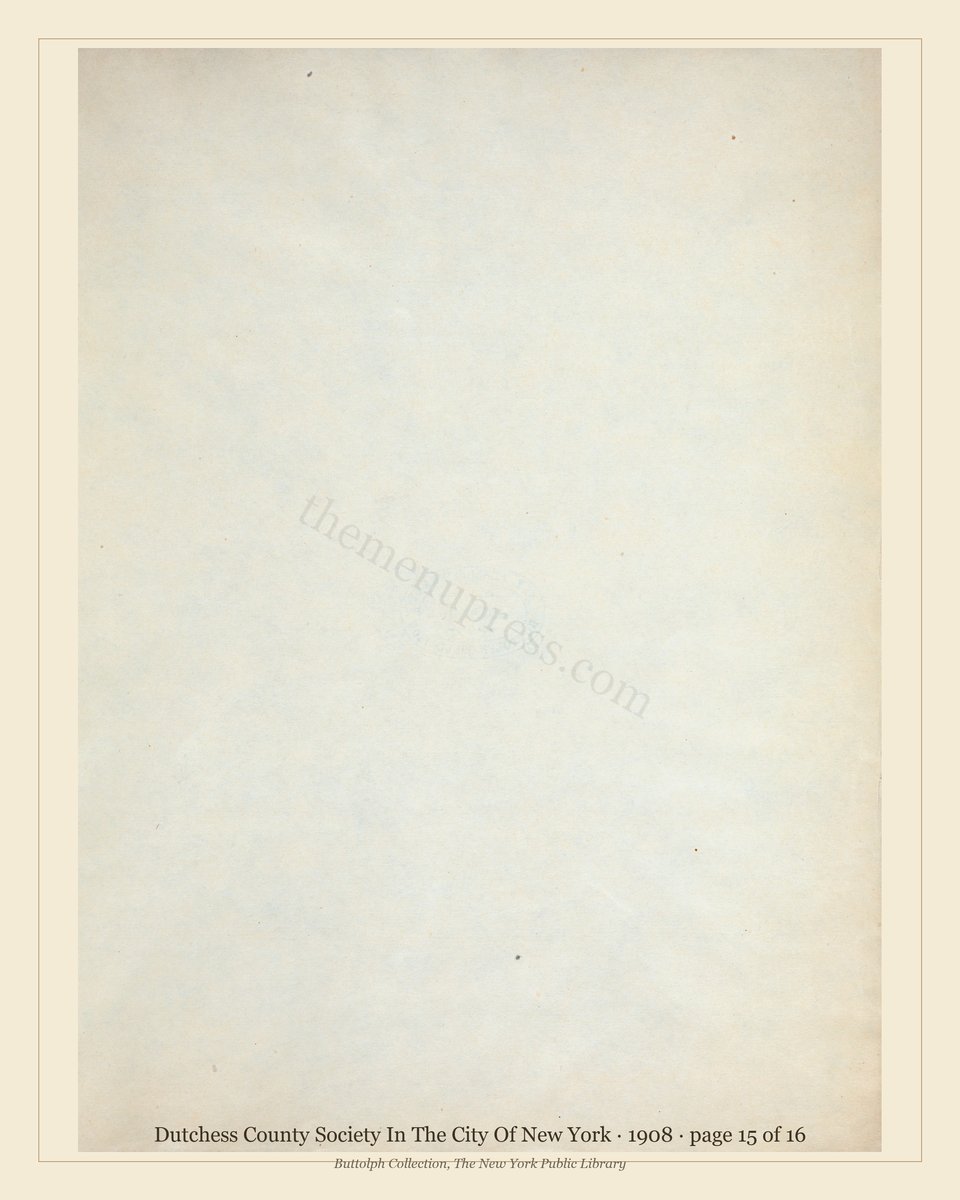 Vintage menu — page 15 of 16