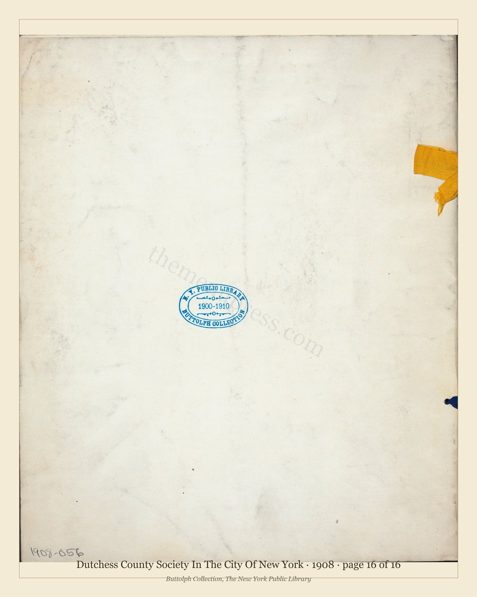 Vintage menu — page 16 of 16