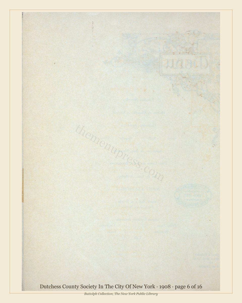 Vintage menu — page 6 of 16