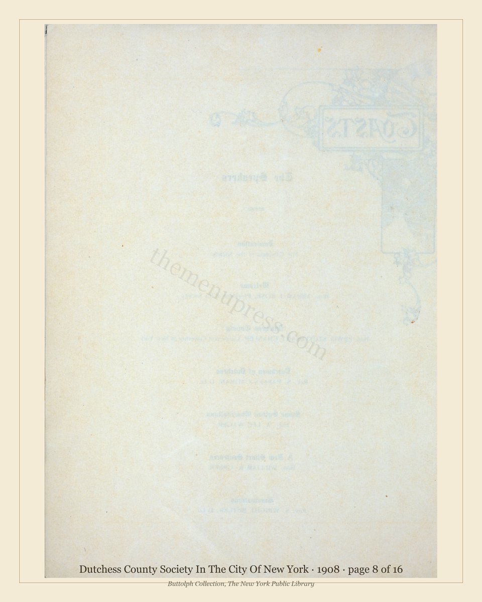 Vintage menu — page 8 of 16