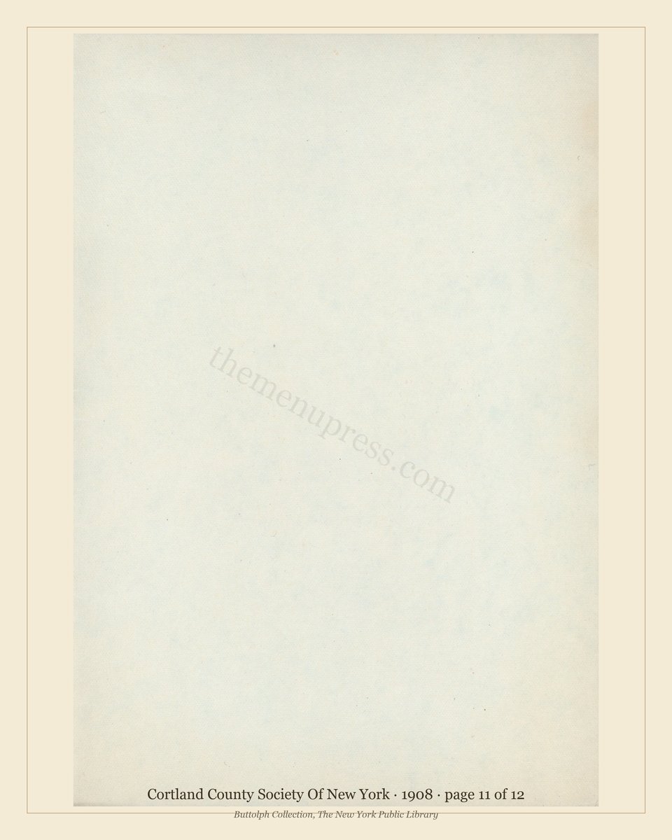 Vintage menu — page 11 of 12