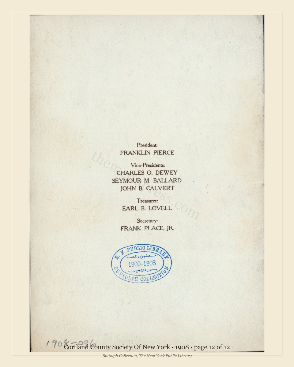 Vintage menu — page 12 of 12