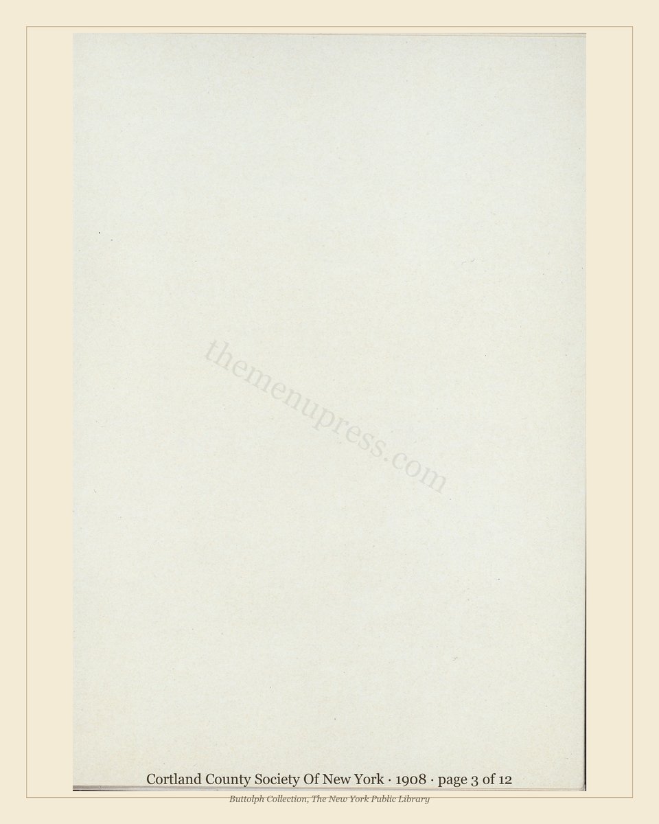 Vintage menu — page 3 of 12