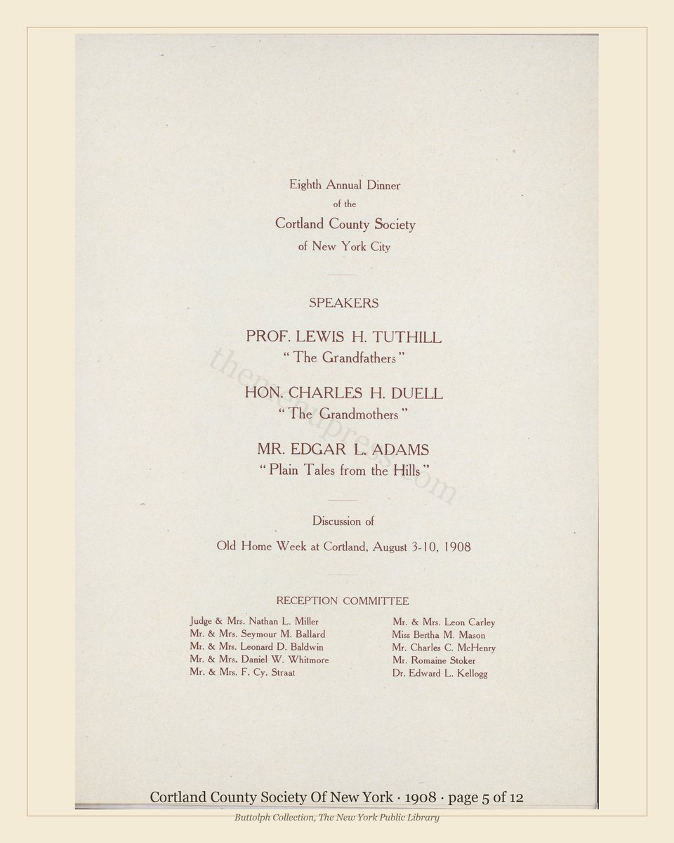Vintage menu — page 5 of 12