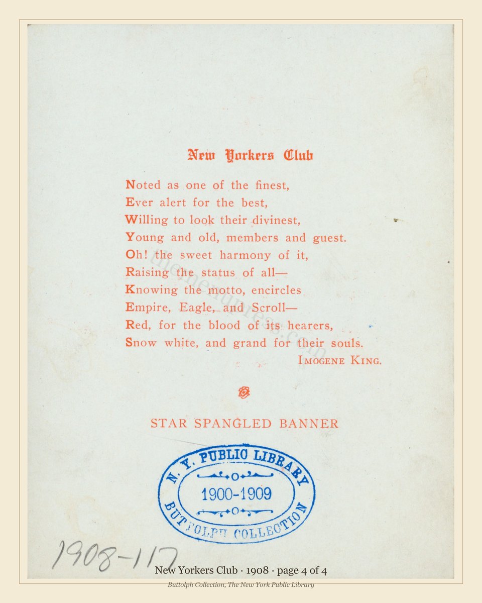 Vintage menu — page 4 of 4